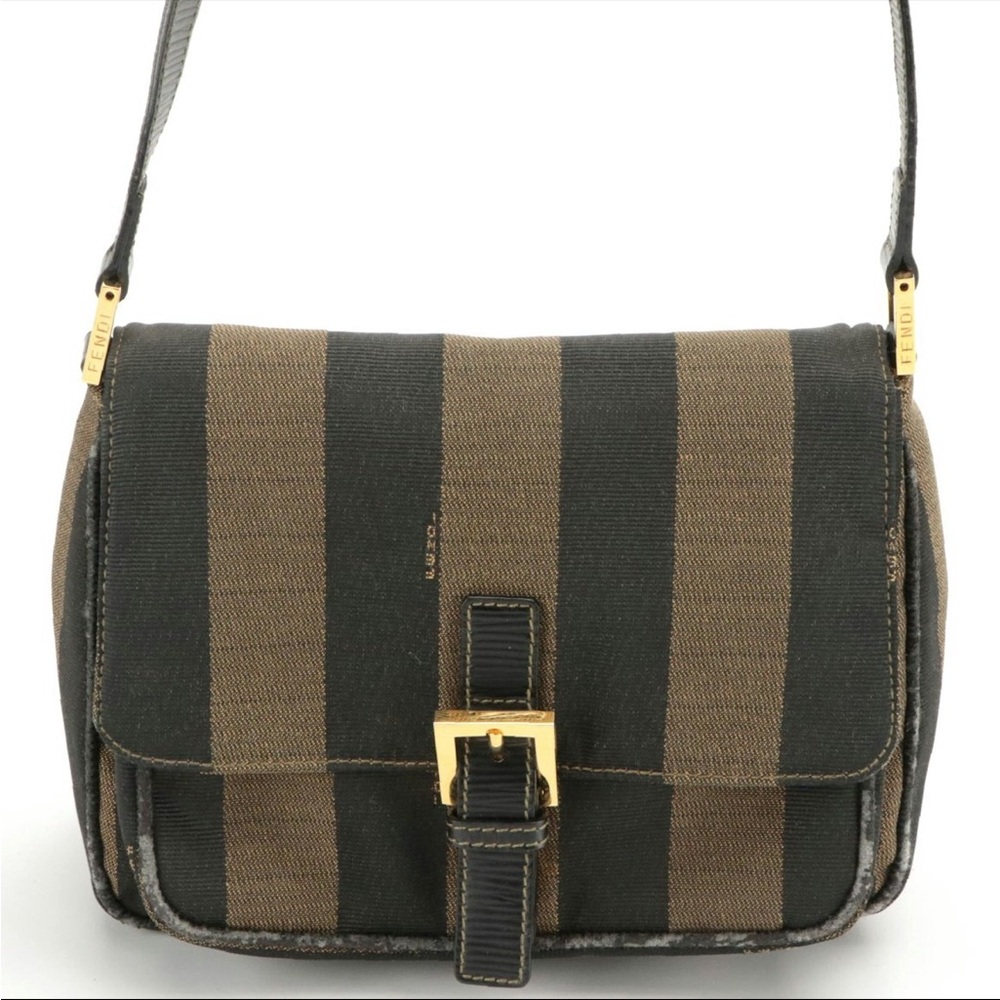 Fendi  Jacquard Fabric Metal Leather Canvas - Vintage Late 20th Century